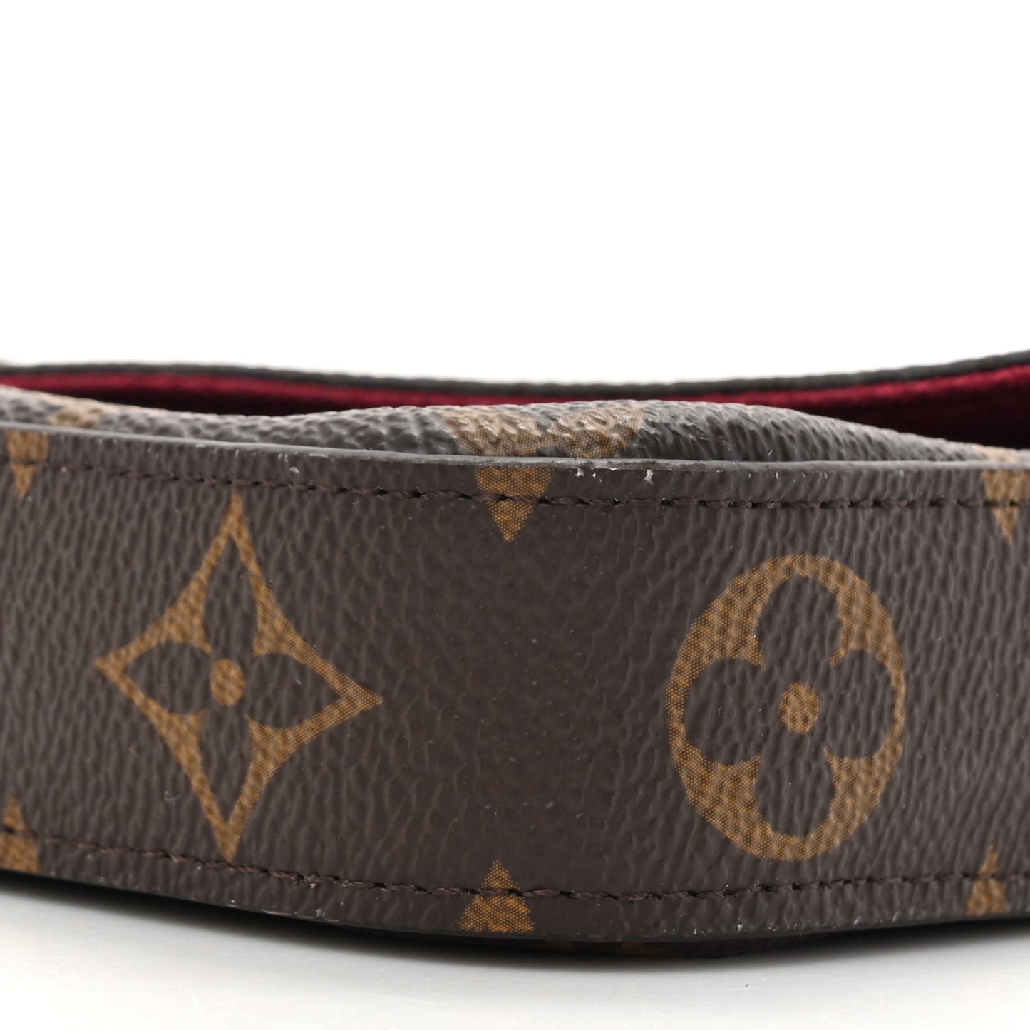 Monogram Pochette Felicie Chain Wallet Fuchsia