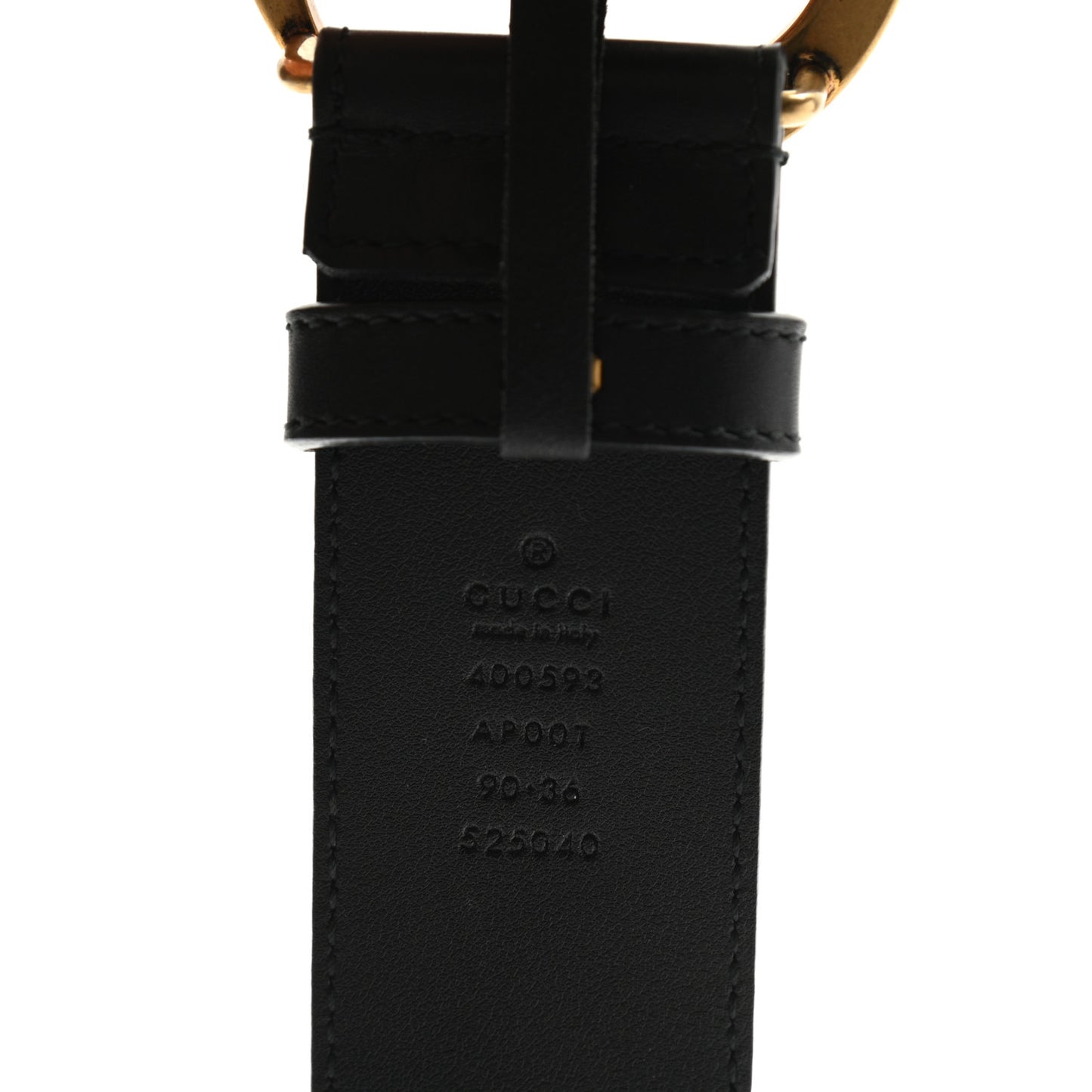 Calfskin Double G 40mm Belt 90 36 Black