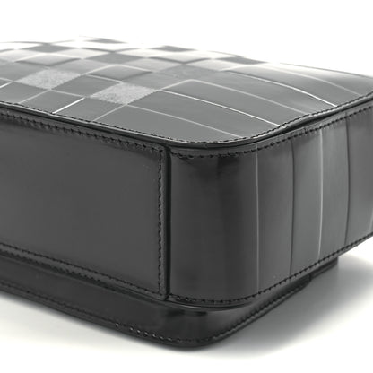 Burberry Patent Check Paddy Messenger Dark Charcoal Blue 10 of 10