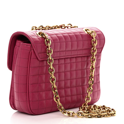 Celine Calfskin Quilted Small C Bag Pink 3 of 15
