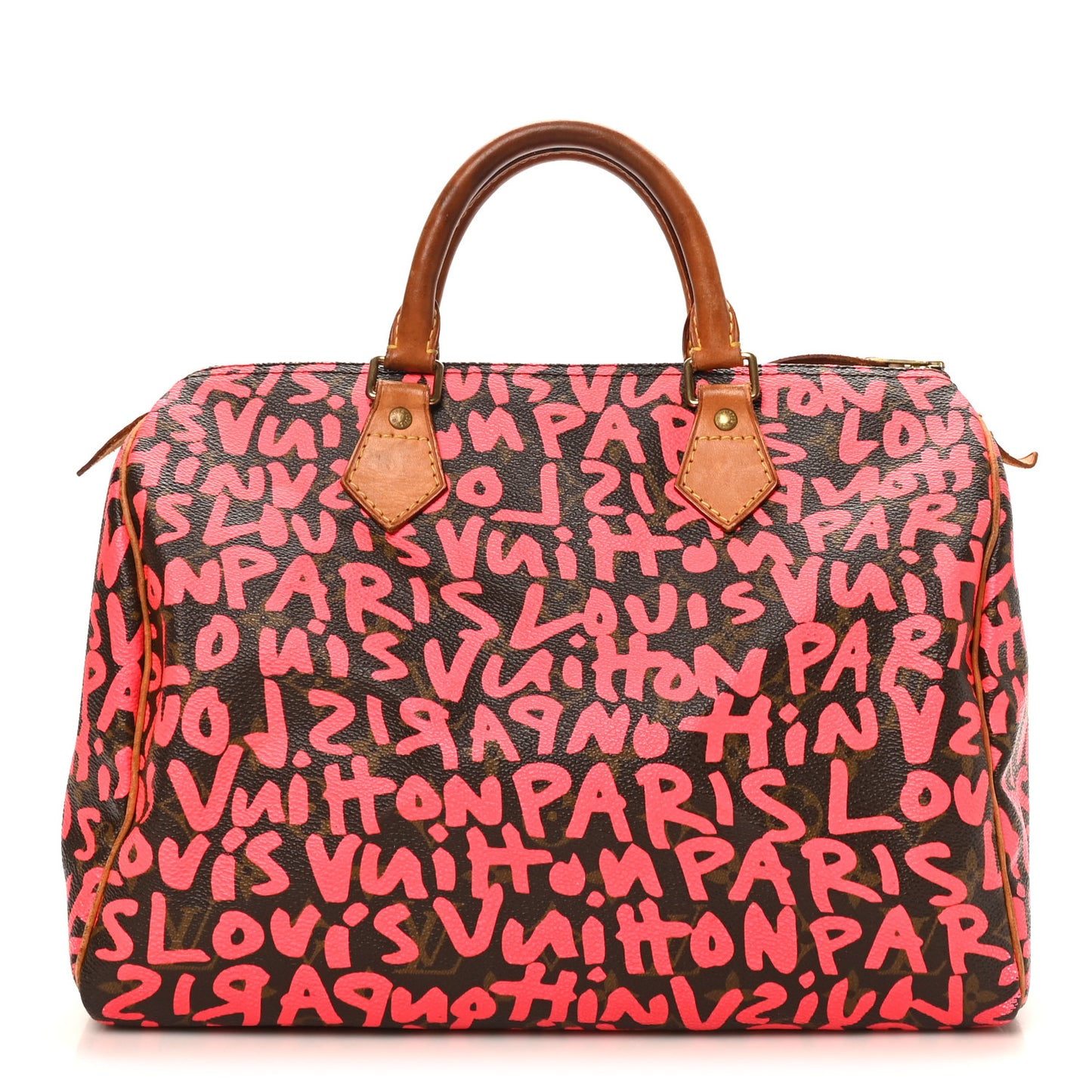 Monogram Graffiti Speedy 30 Fuchsia