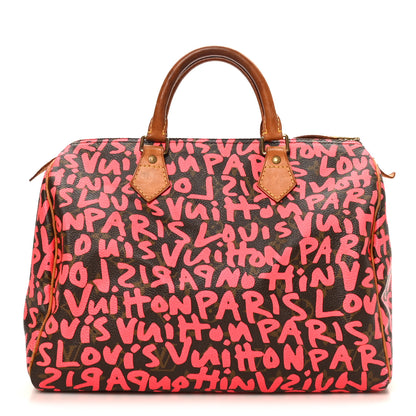 Louis Vuitton Monogram Graffiti Speedy 30 Fuchsia 1 of 11