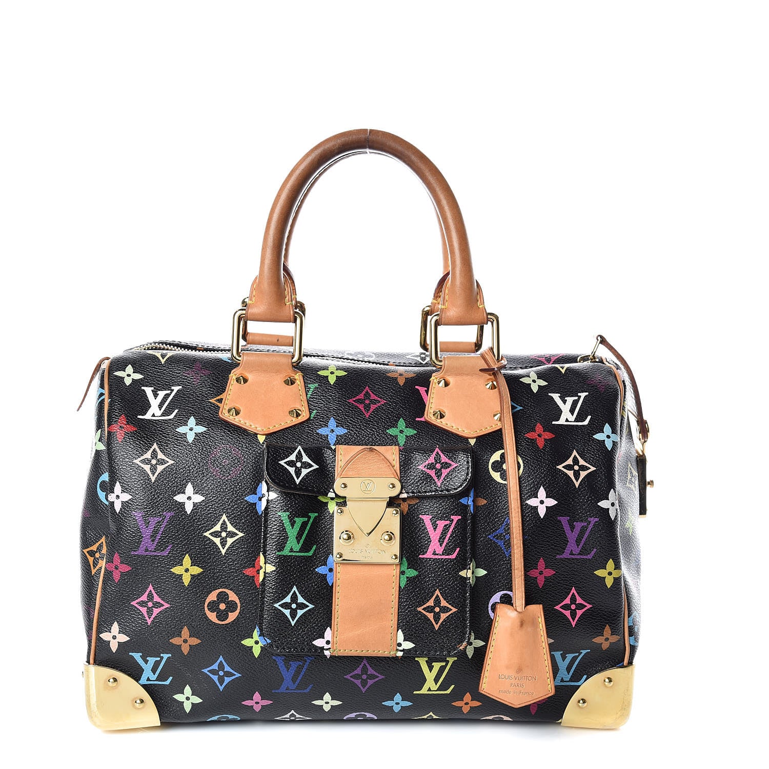Louis Vuitton Monogram Multicolor Speedy 30 Black 1 of 19