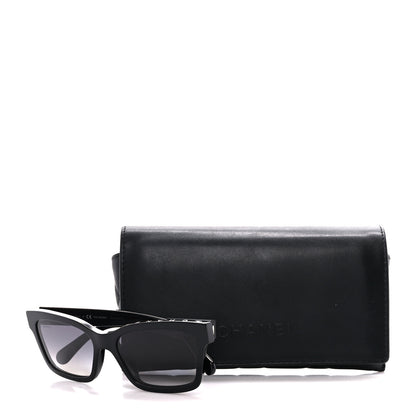 Chanel Acetate Polarized Square Sunglasses 5417-A Black 9 of 9