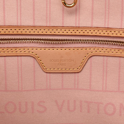 Louis Vuitton Damier Azur Neo Neverfull MM Rose Ballerine 7 of 16