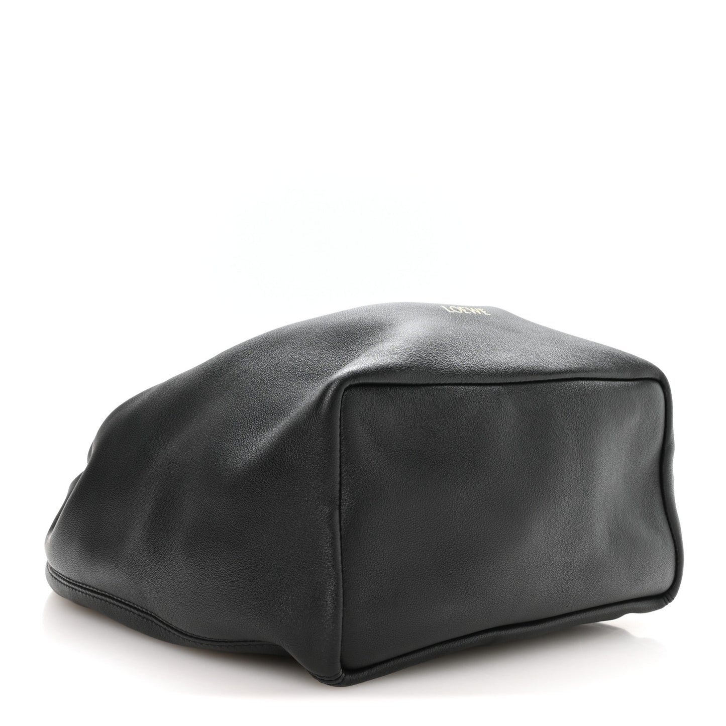 Buttery Nappa Lambskin Mini Squeeze Bag Black