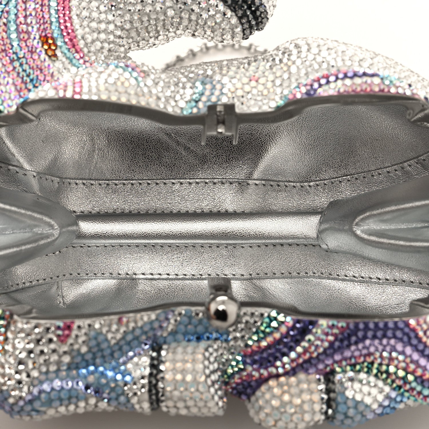 Judith Leiber Swarovski Crystal Unicorn Minaudiere Clutch 5 of 13