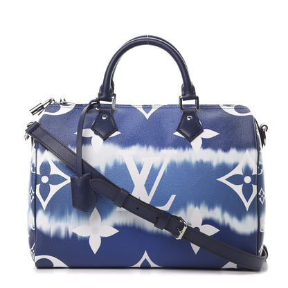 Louis Vuitton Monogram Escale Speedy Bandouliere 30 Blue 1 of 12