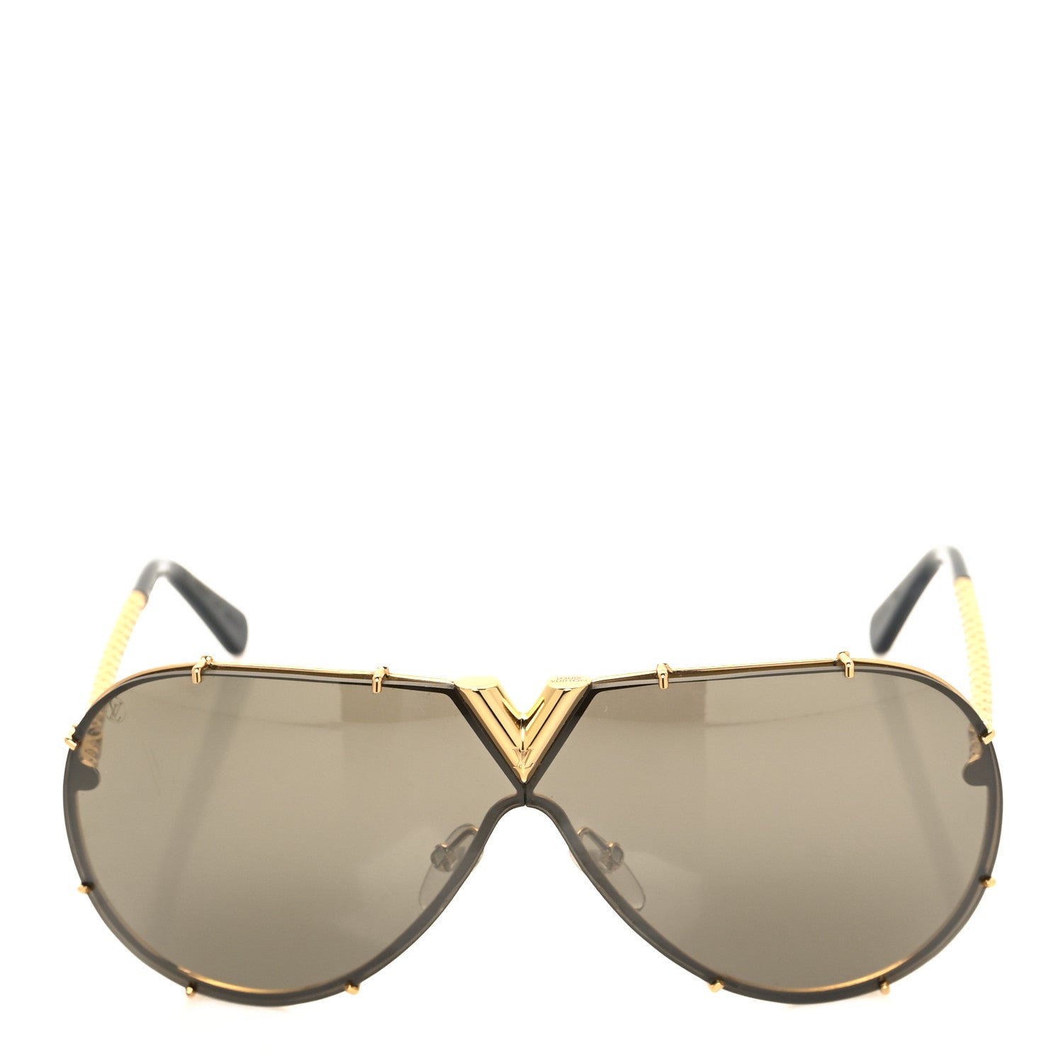 Louis Vuitton Metal LV Drive Sunglasses Z0897W Black Gold 2 of 6