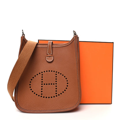 Hermes Taurillon Clemence Evelyne TPM Gold 11 of 11