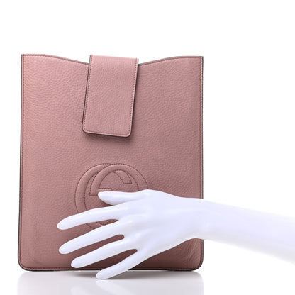 Gucci Pebbled Calfskin Soho iPad Case Pink 2 of 6