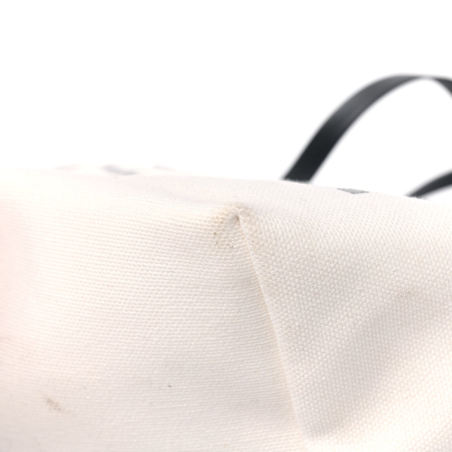 Canvas Logo Tote Black White