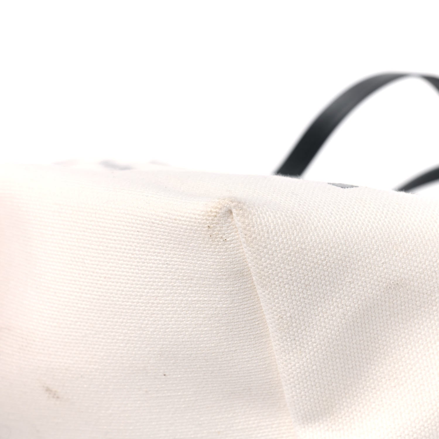 Versace Canvas Logo Tote Black White 6 of 10