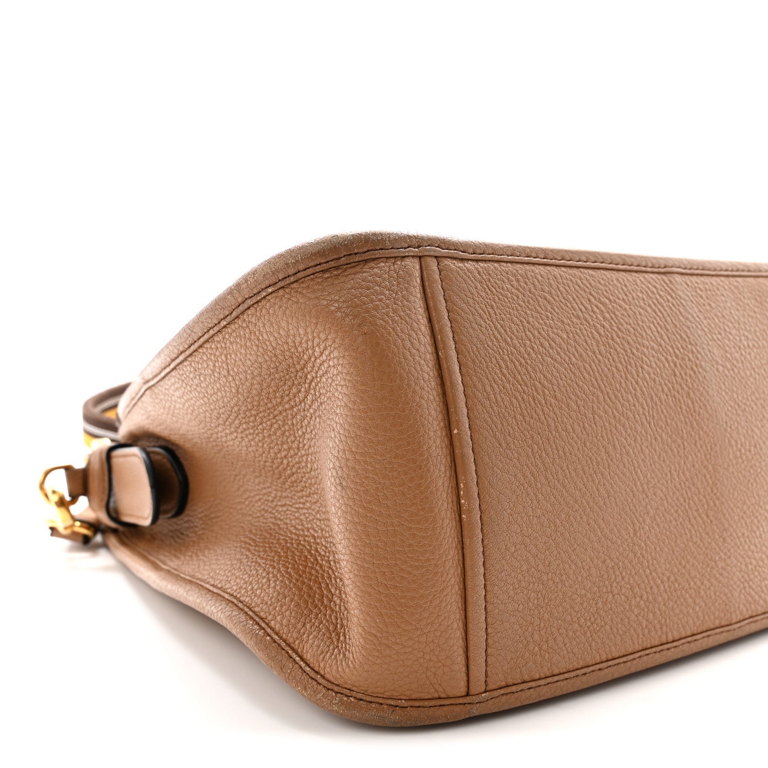 Prada Vitello Daino Hobo Messenger Bag Caramel 8 of 9