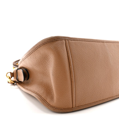 Prada Vitello Daino Hobo Messenger Bag Caramel 8 of 9
