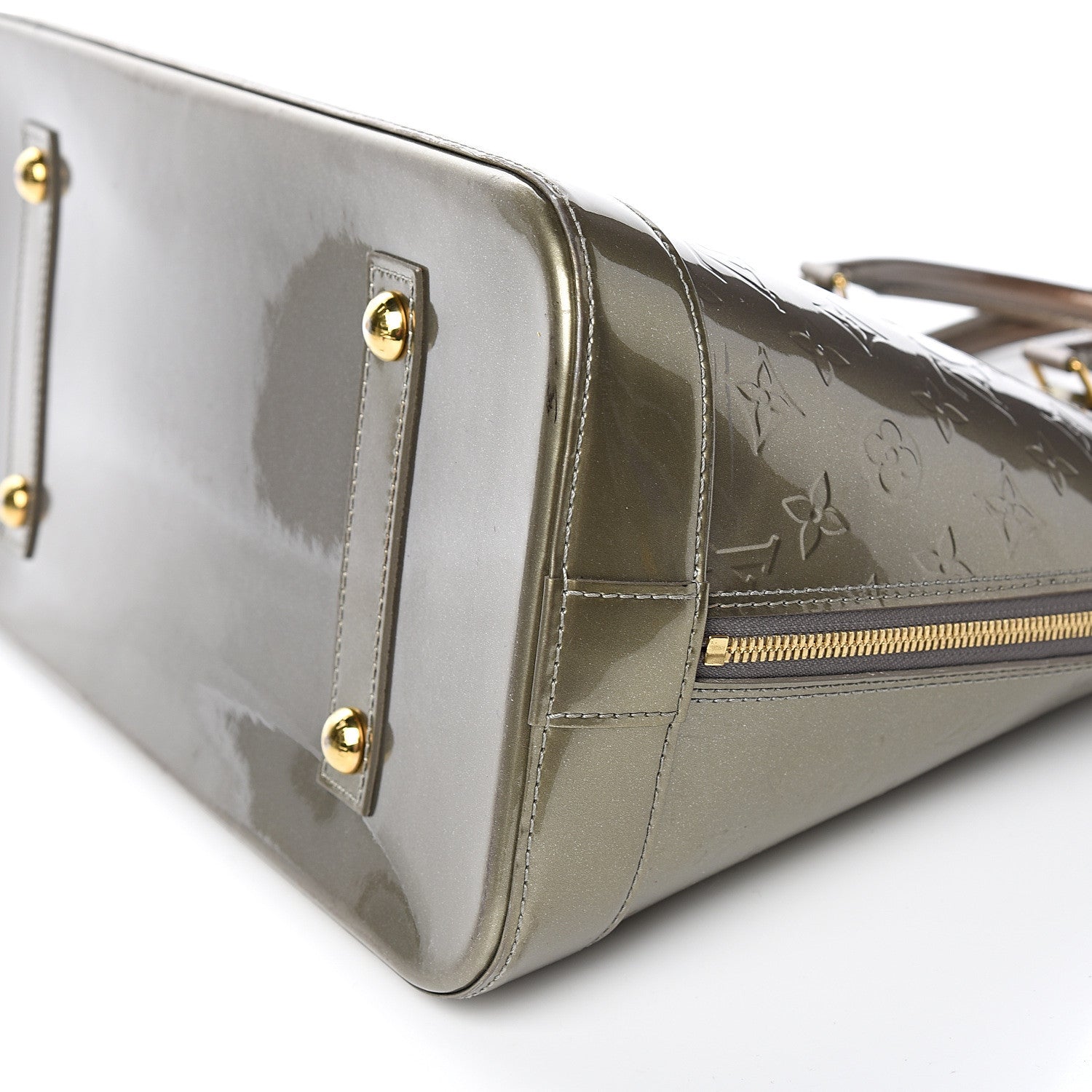 Louis Vuitton Vernis Alma MM Vert Bronze 8 of 10