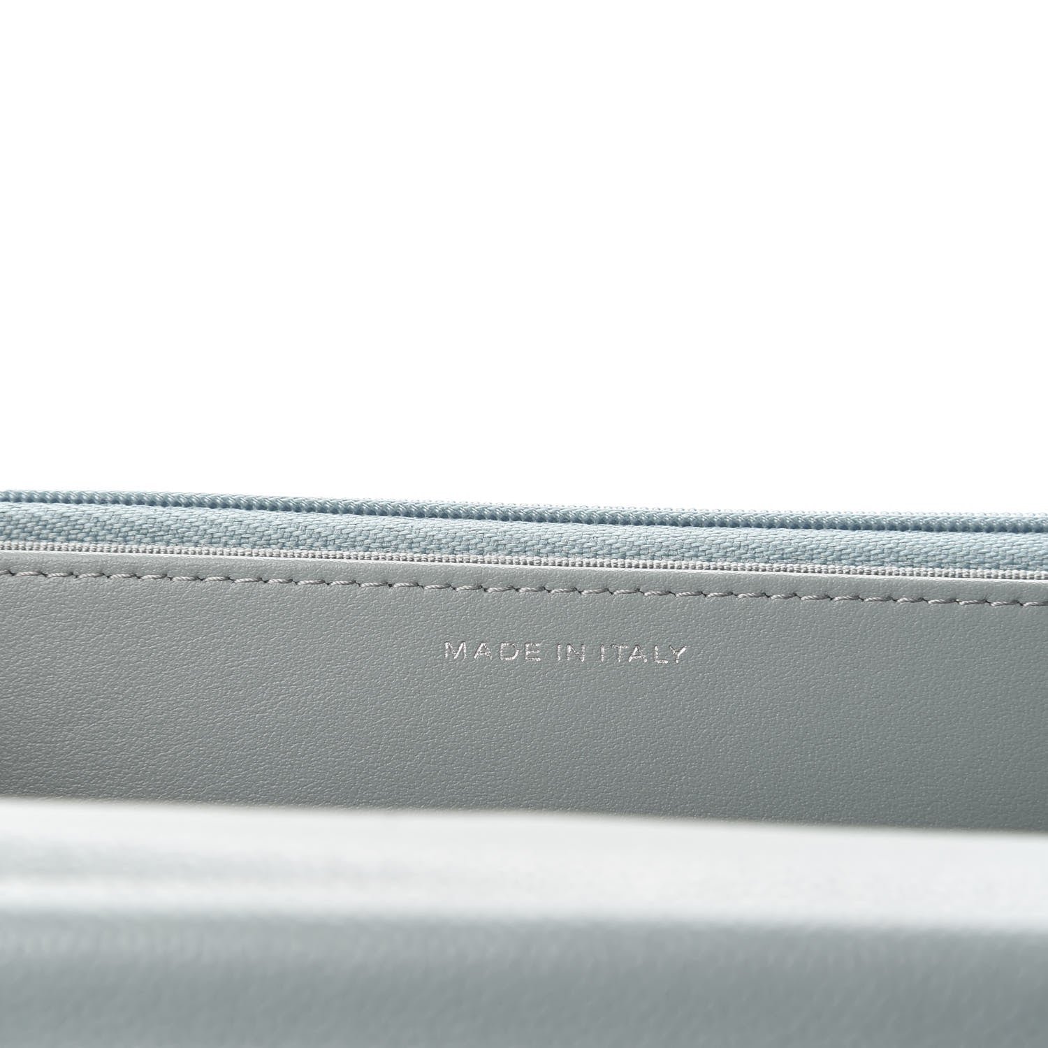 Chanel Caviar Quilted Wallet On Chain WOC Light Blue 9 of 12