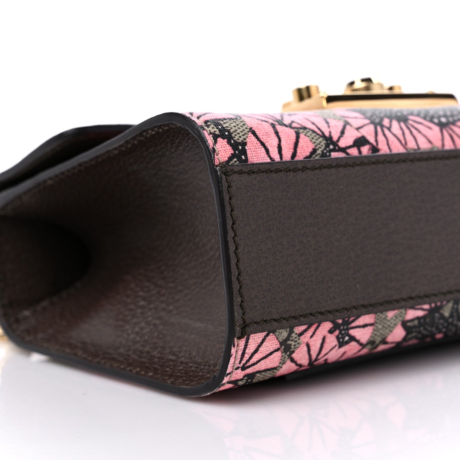 Gucci GG Supreme Monogram Bengal Small Padlock Shoulder Bag Beige Pink 9 of 12