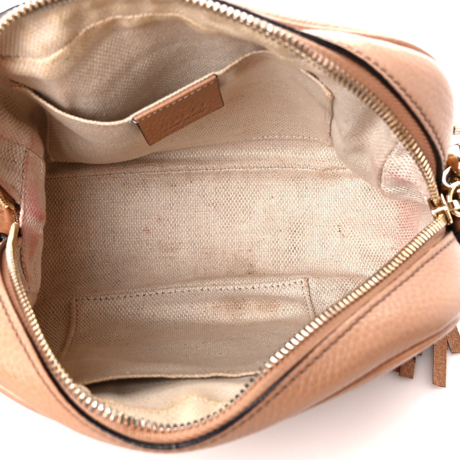 Gucci Pebbled Calfskin Small Soho Disco Bag Camelia 5 of 13