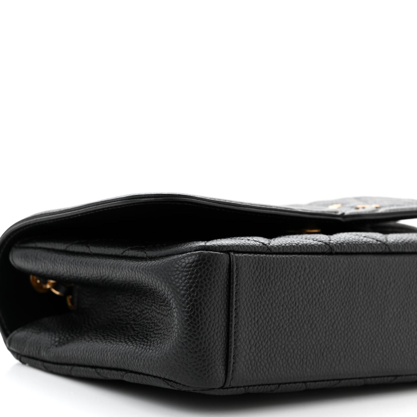 Caviar Quilted Small CC Filigree Flap Black