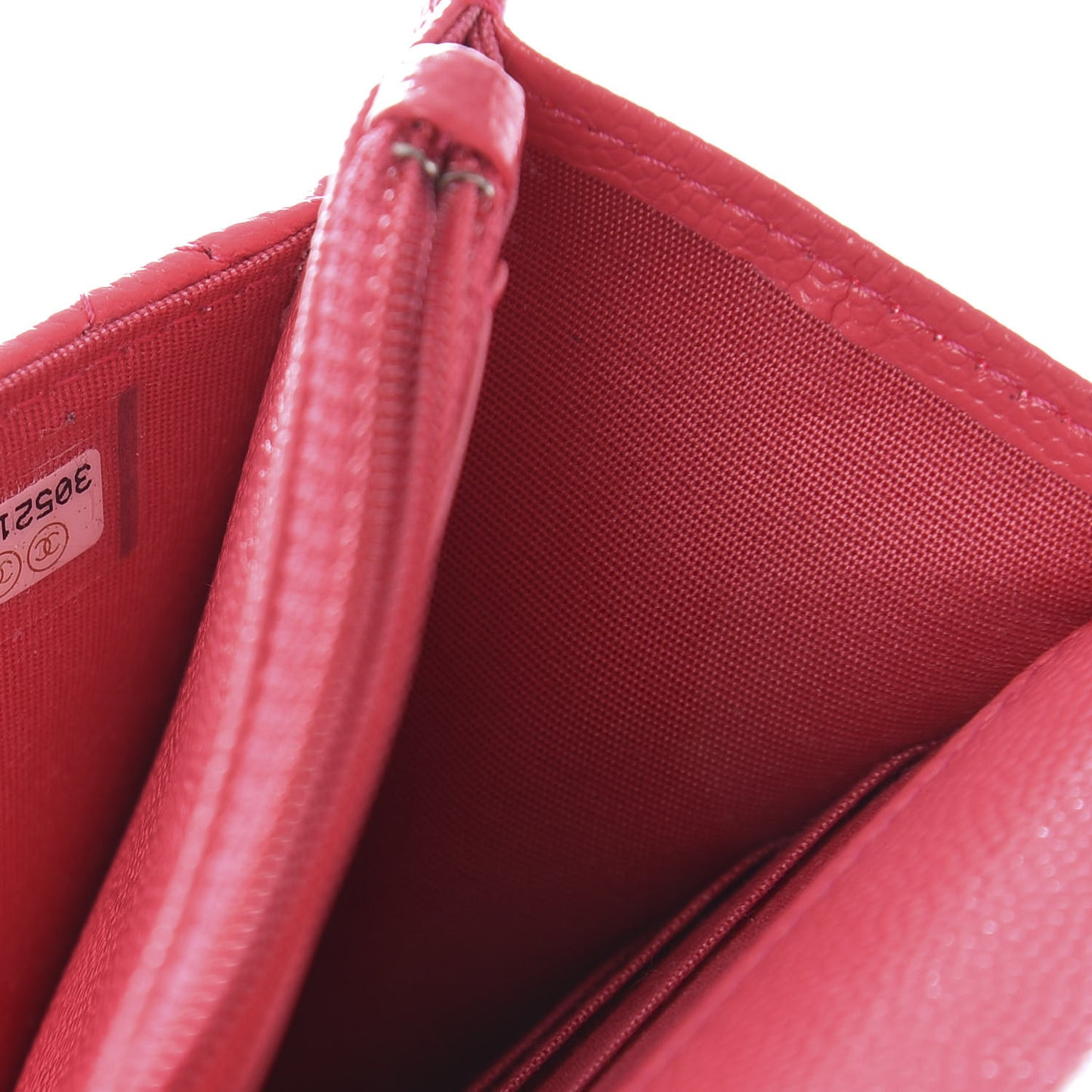 Caviar Quilted French New Wave Chain CC Wallet On Chain WOC Pink