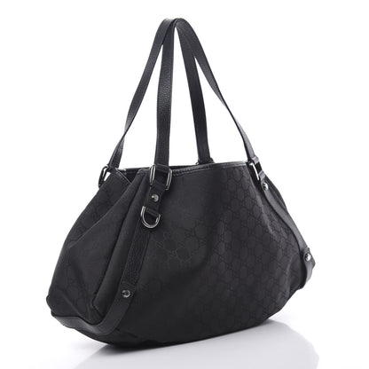 Gucci Nylon Monogram Medium Abbey Shoulder Bag Black 3 of 12