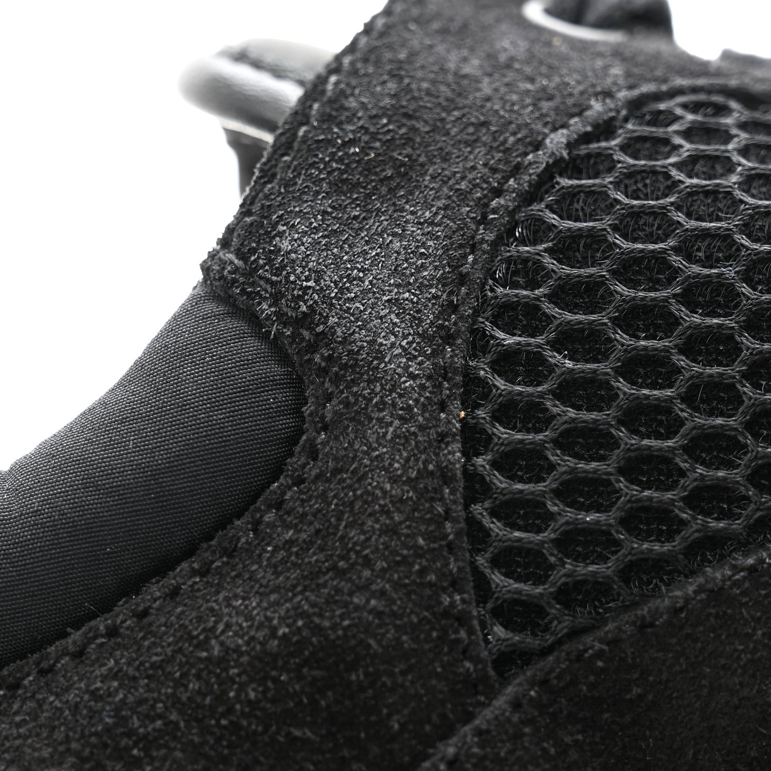 Chanel Calfskin Mesh Lycra Suede Womens Logo Sneakers 38 Black 7 of 8