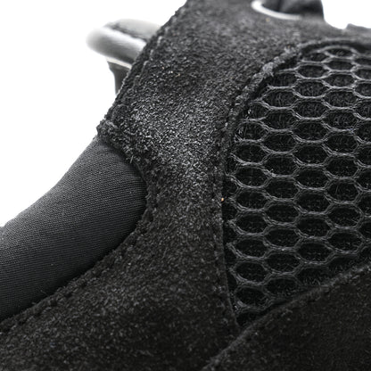 Chanel Calfskin Mesh Lycra Suede Womens Logo Sneakers 38 Black 7 of 8