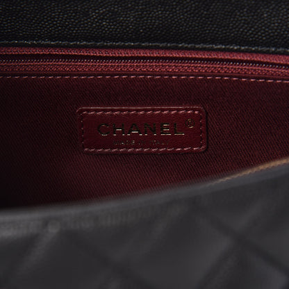 Chanel Caviar Quilted Small Coco Handle Flap Black 9 of 11