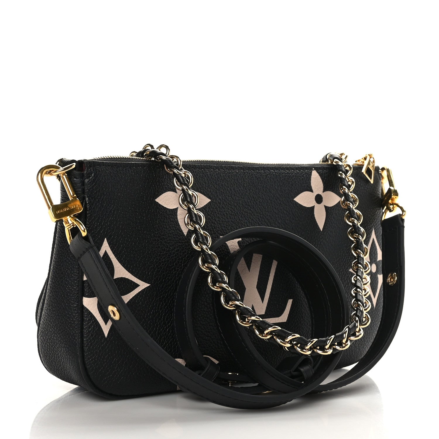 Louis Vuitton Empreinte Monogram Giant Multi Pochette Accessories Black Beige 3 of 9