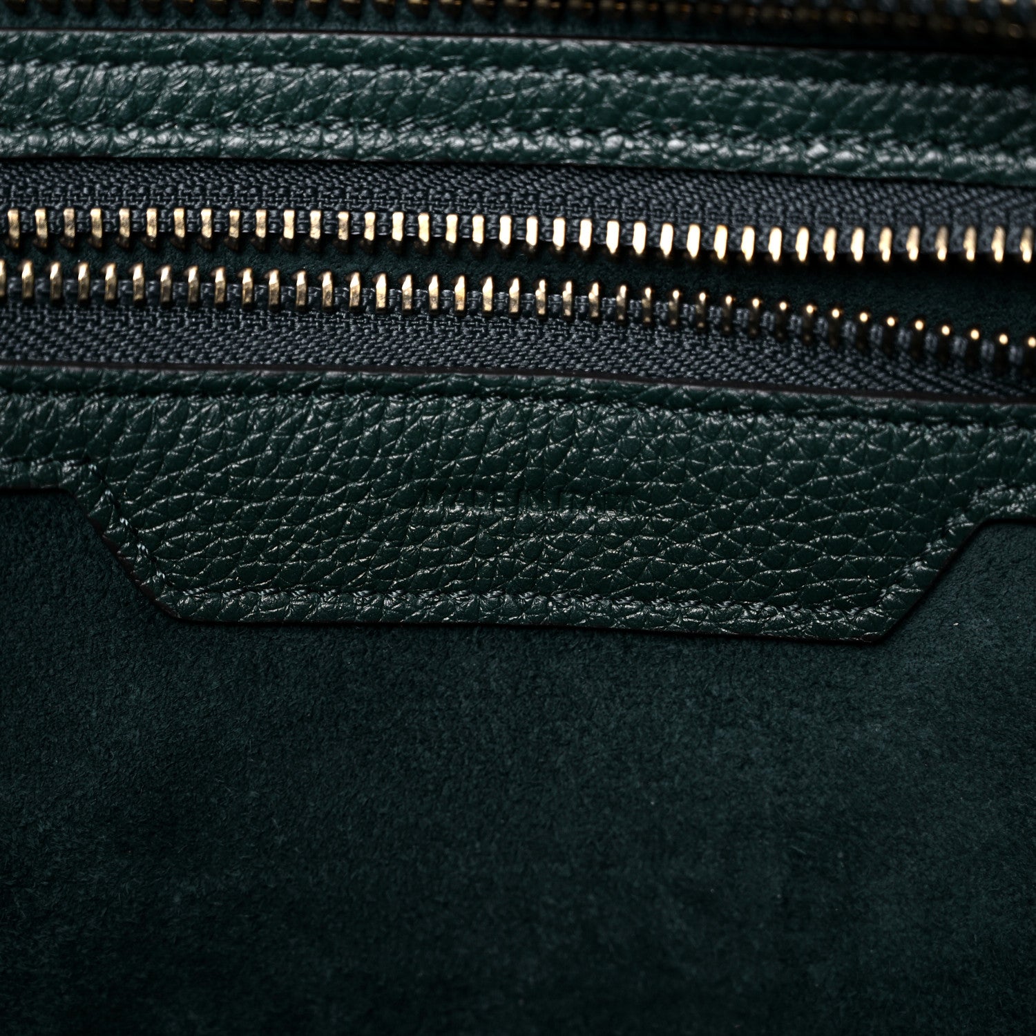 Celine Drummed Calfskin Micro Luggage Amazone 6 of 11