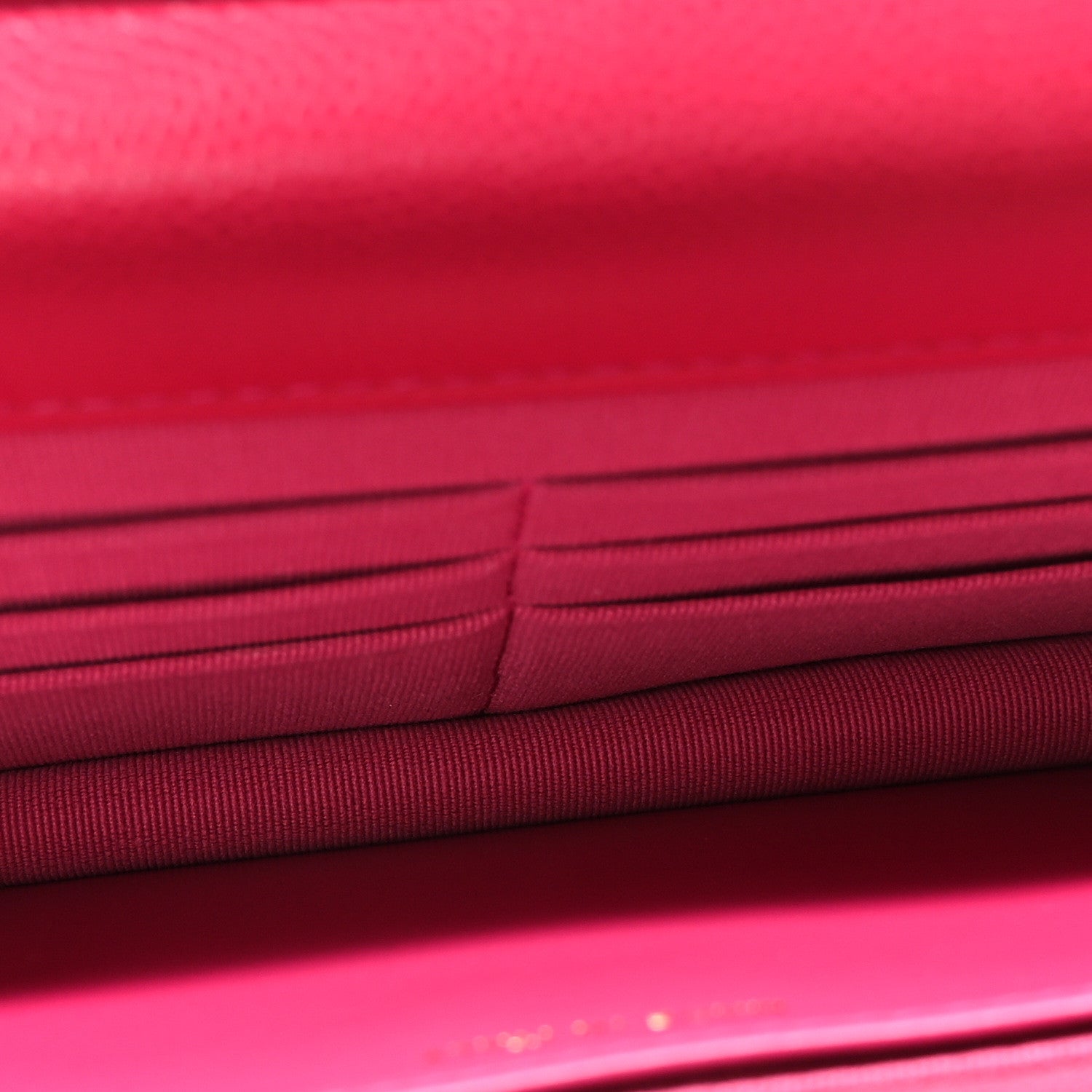 Chanel Caviar Quilted Twist Your Buttons Wallet On Chain WOC Fuchsia 5 of 11