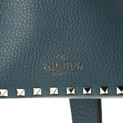 Valentino Garavani Pebbled Calfskin Mini Rockstud Flip-Lock Messenger Bag Amadeus 7 of 14