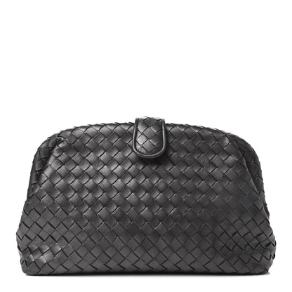 Bottega Veneta Nappa Intrecciato The Lauren 1980 Clutch Ebano 1 of 8