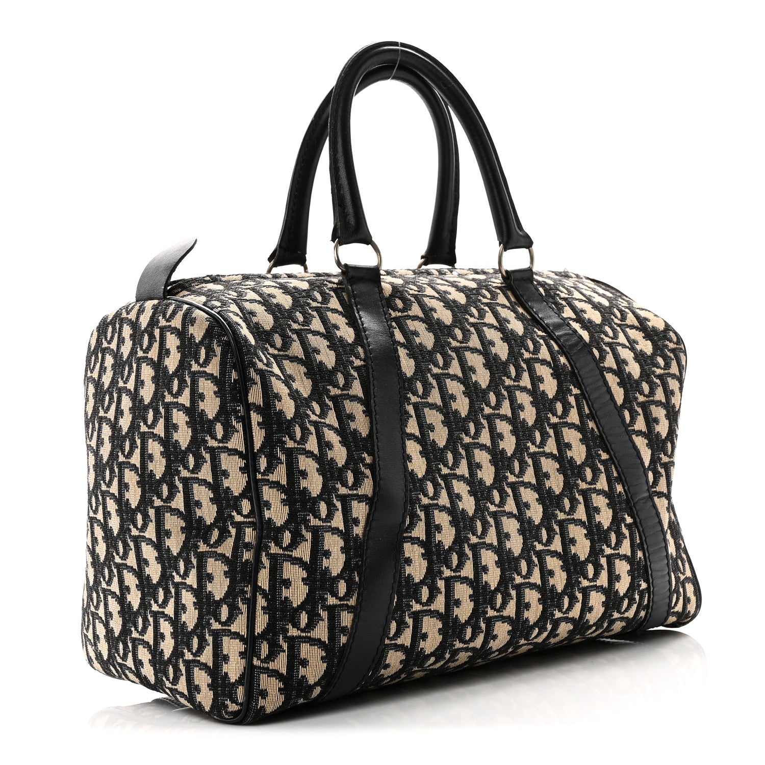 Christian Dior Monogram Boston Navy Blue 3 of 9