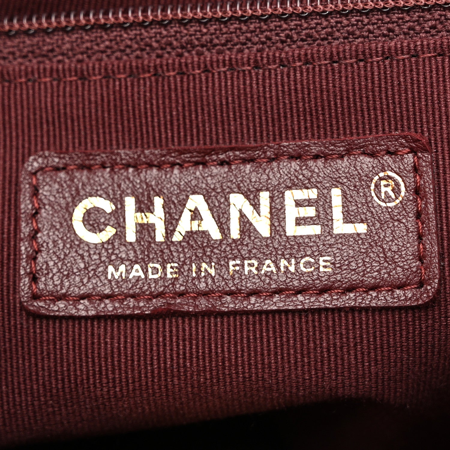 Chanel Lambskin Quilted Mini Logo Square Flap Burgundy 6 of 14