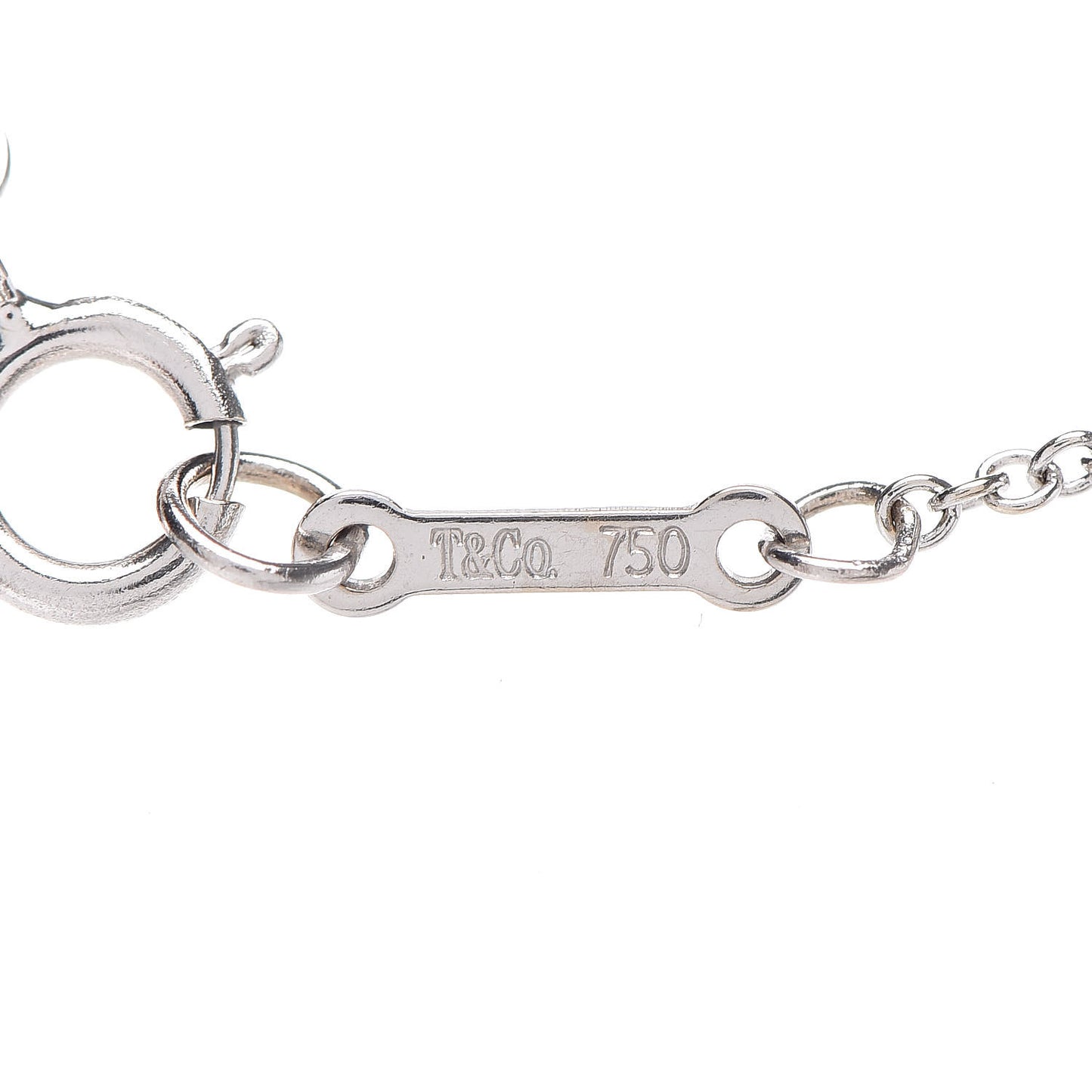18K White Gold Diamond Paloma Picasso Graffiti X Pendant Necklace