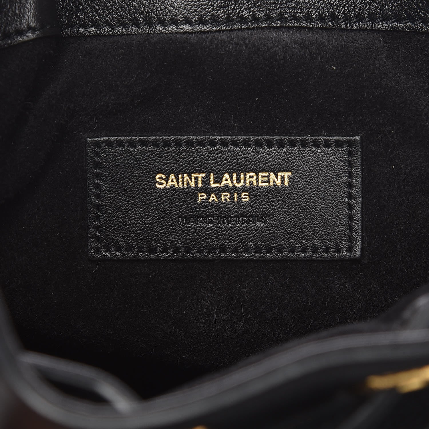 Saint Laurent Calfskin Small Emmanuelle Fringe Hobo Bag Black 6 of 11