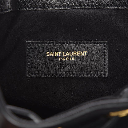 Saint Laurent Calfskin Small Emmanuelle Fringe Hobo Bag Black 6 of 11