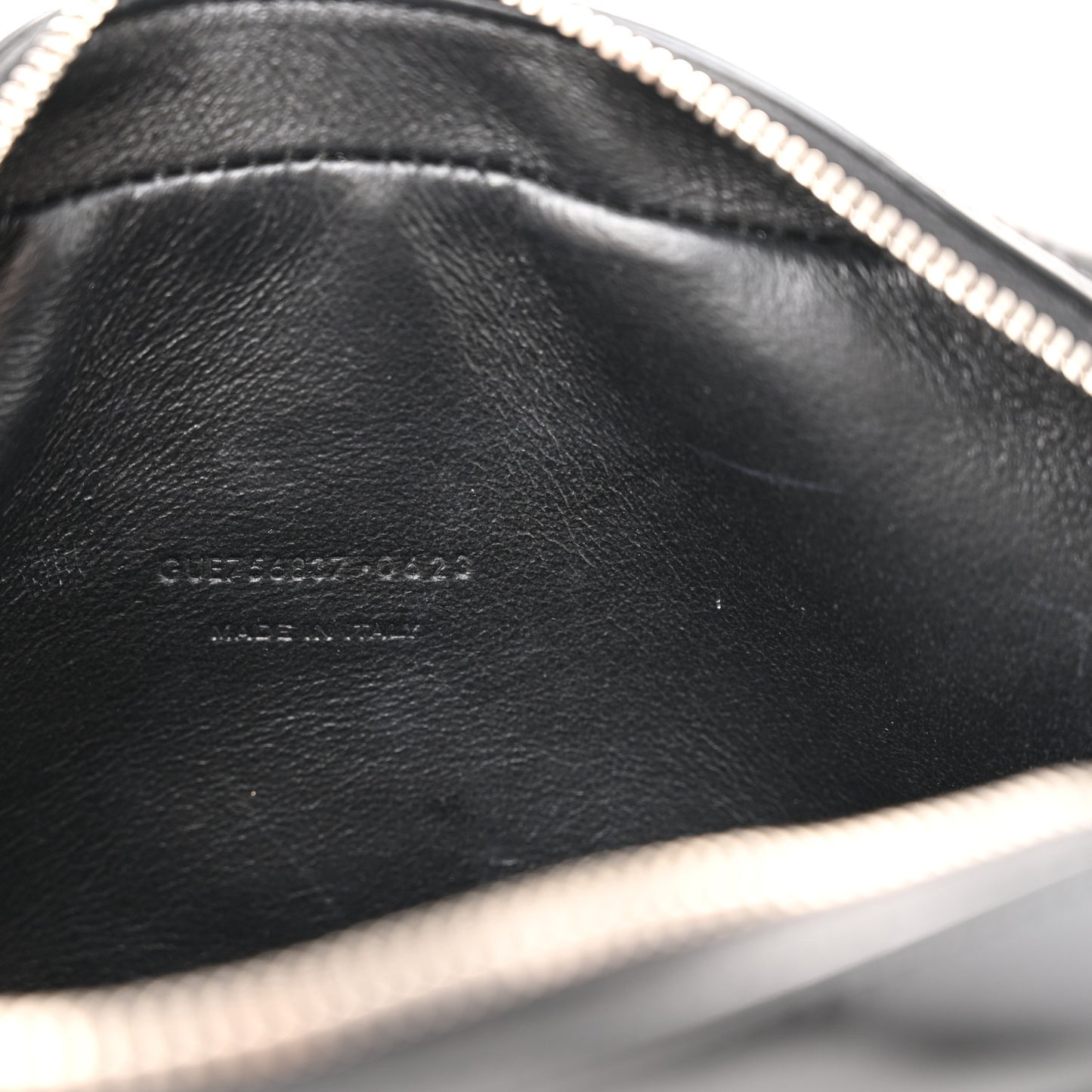 Shiny Calfskin Monogram Mini Lou Camera Bag Black