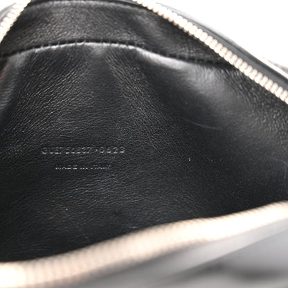 Saint Laurent Shiny Calfskin Monogram Mini Lou Camera Bag Black 7 of 14