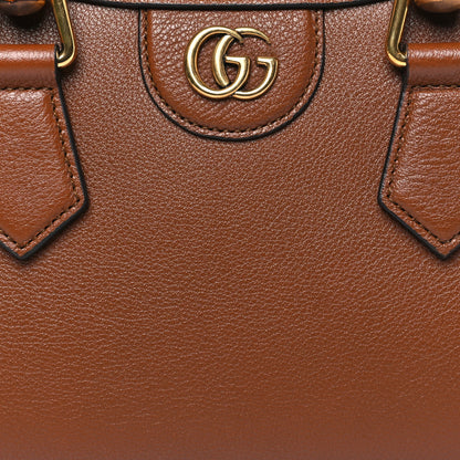 Gucci Wonka Grain Calfskin Mini Diana Tote Bag Cuir Yellow Fluo 7 of 9