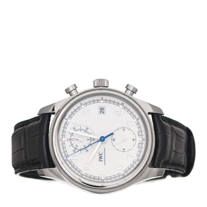 IWC Stainless Steel Alligator 42mm Portuguese Classic Chronograph Automatic Watch IW390403 2 of 4