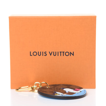 Louis Vuitton Damier Ebene Illustre Manchot Bag Charm Key Ring 4 of 4