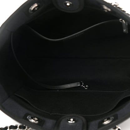 Chanel Mixed Fibers Small Deauville Tote Black 7 of 9