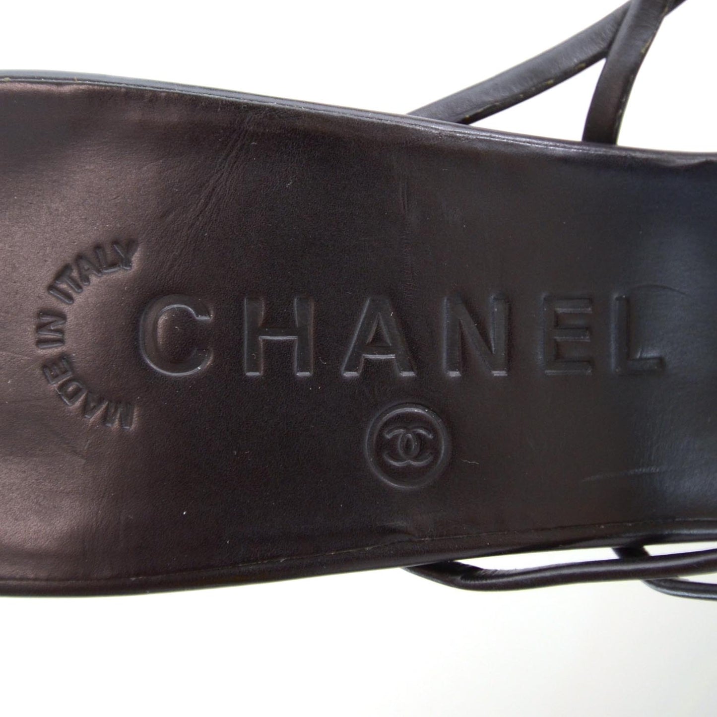 Leather Strappy Mules 40 Black