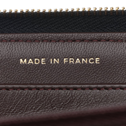 Chanel Lambskin Quilted Large Gusset Zip Around Wallet Black 7 of 8