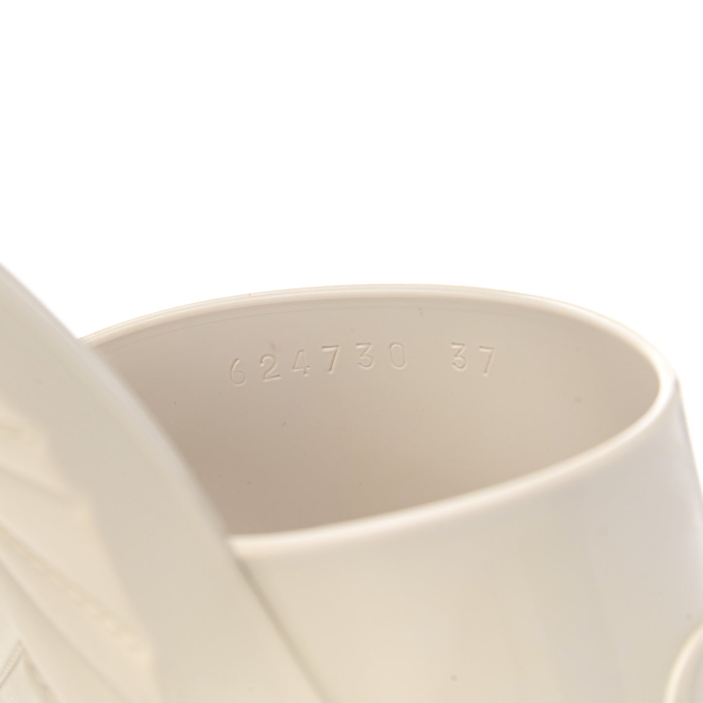 Rubber Gucci Logo Womens Platform 20/60mm Slide Sandals 37 Mystic White
