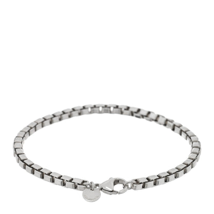 Tiffany Sterling Silver 4mm Venetian Link Bracelet 2 of 3