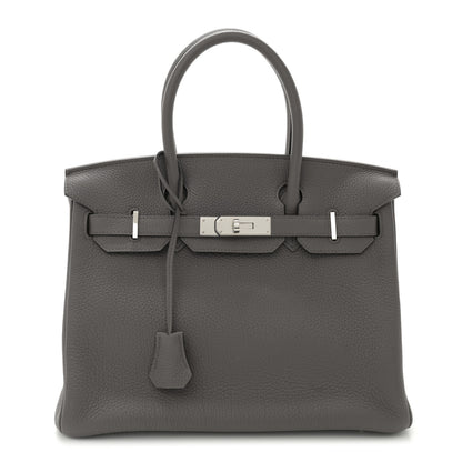 Hermes Togo BIRKIN 30 Etain 1 of 10
